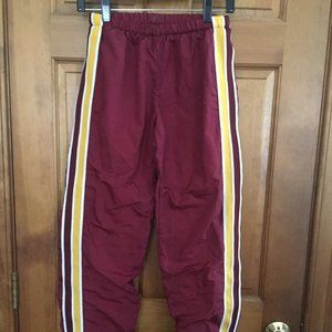 Varsity Maroon and Gold Warm-Up Pants